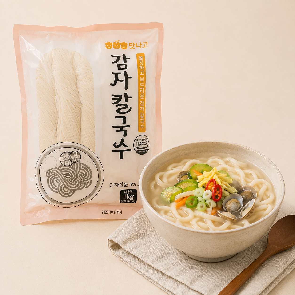 맛나고 감자칼국수 1kg 6개입